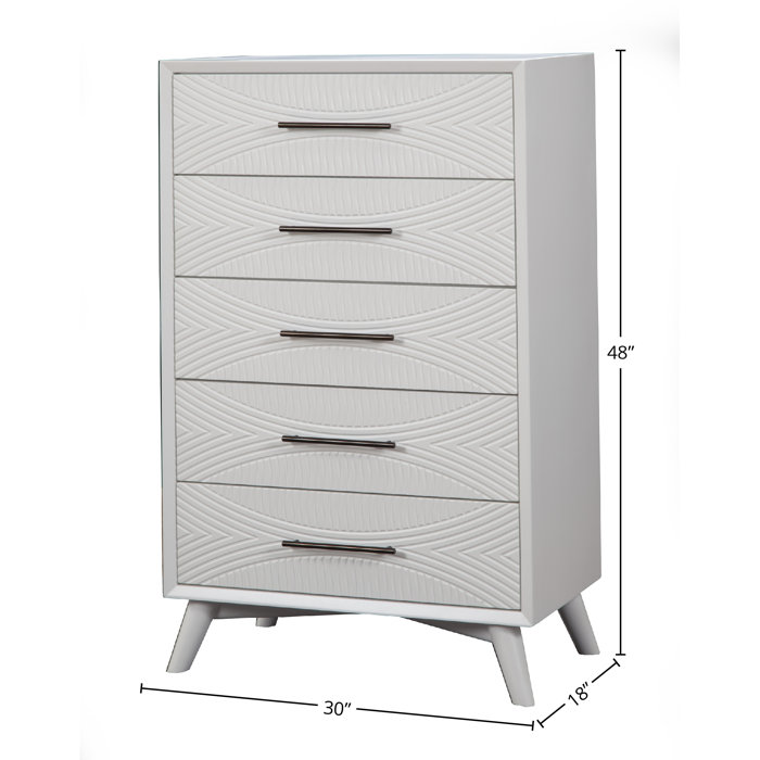 AllModern Daria 5 Drawer Dresser & Reviews Wayfair